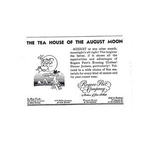 Tea House of August Moon Rogers Peet Company Fashion AD 1950s Vintage Print